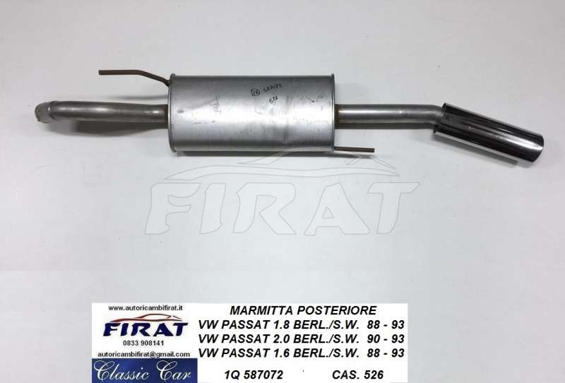 MARMITTA VW PASSAT 88 - 93 POST. (587072)